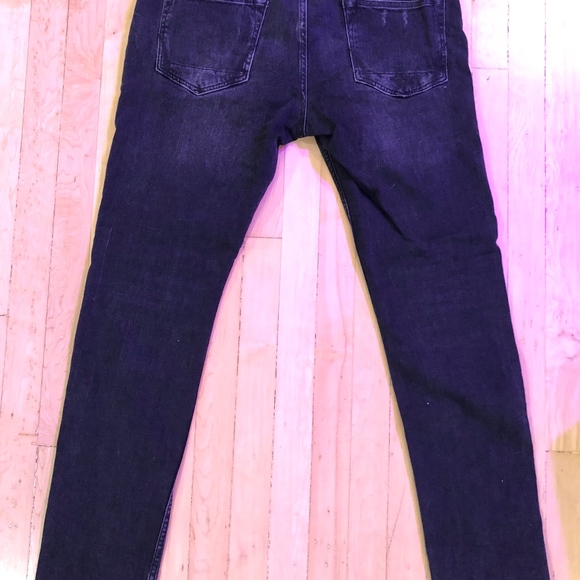 AllSaints Rex Straight Skinny Jeans (Washed Black) - Picture 2 of 5